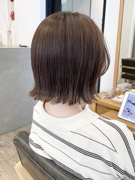 セイドット フクオカ(Say.FUKUOKA) 【レディース・大名】切りっぱなしボブ×ベージュ×大人可愛い