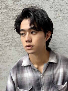 ガーデンヨコハマエスト(GARDEN YOKOHAMA est) 刈上げなし　ショート　毛流れ　ニュアンスパーマ