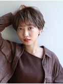 大人可愛い30代40代50代◎大人ナチュラルレイヤーショートボブ