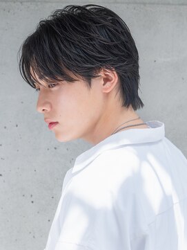 アッシュ 二俣川南口店(Ash) センターパート/フェザーパーマ/メンズ/ショート