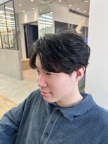 ロンドシエル 横浜(Lond ciel) men's/メンズ/刈り上/げセンターパート/ダウンパーマ/横浜