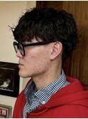 横浜シャドウパーマ緩めスパイラルパーマ波巻きパーマッシュ30代