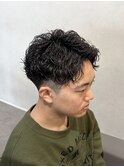 センターパート/メンズパーマ/スパイラルパーマ/S