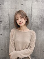 アース 熊本下通店(HAIR & MAKE EARTH) 大人可愛いハイトーンボブ