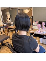 アルマヘアー(Alma hair by murasaki) ◎顎ラインボブのブルーブラックカラー◎