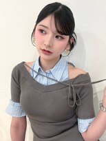 アモレット(amoretto)&nbsp;カチモリヘア お団子ヘア ヘアアレンジ 20代 前髪 顔周りカット