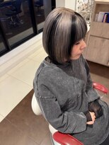 アース いわき店(HAIR&MAKE EARTH)&nbsp;コントラストハイライトボブ