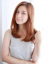 ヘアメイク ナル(hair make nalu)&nbsp;かきあげゆるストレートスタイル