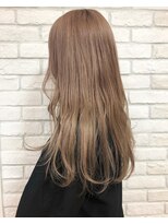 シュガー ヘアアンドネイル 仙台(SUGAR)&nbsp;ハイライトロングマロンベージュAラインボブフェザーバング