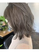 ダブルカラーハイライト×グレージュ