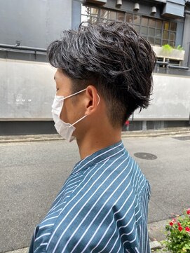 クオル 立川(QOL) ニュアンスパーマツーブロックメンズマッシュパーマメンズカット