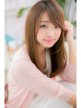 ミック 日暮里店(miq) 斜めバングで叶える♪カッパーブラウンロングレイヤーb1