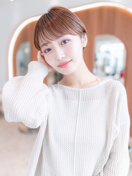 メゾンバイハバナ(maison by HAVANA) 大人ガーリープリカールチョコレートベージュモードボブ