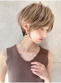 ショートボブ髪型30代40代50代前髪あり前髪なし面長丸顔【荒牧】