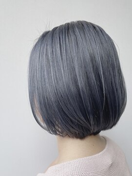 ルッソカナン(Lusso canaan) ネイビーグレー×ボブ/30代40代50代