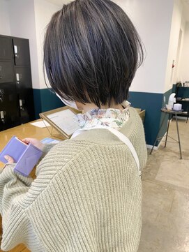 テーラヘアー 茂原店(TELA HAIR) 丸みショート×3Dカラー【TELAHAIR茂原】