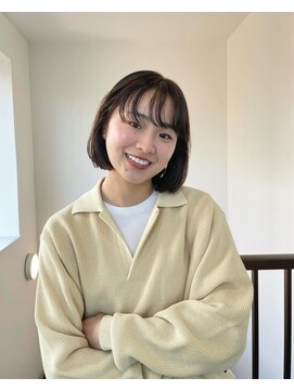 ナループロア ハチ(Nalu pu loa hachi) 黒髪パーマ/切りっぱなしボブ/ショートボブ