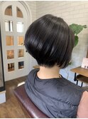 前下がりグラデーションボブ_ブルーブラックデザイン_92