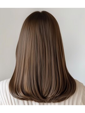 ルシードスタイル アウラ 松戸市五香(LUCIDO STYLE Aura) セミロングスタイル【松戸・五香・白髪染め・カラー・髪質改善】