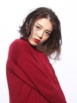 グッドフェローズ ミナミホリエ(GoodFellas minamihorie) ~色っぽセンターパート~ ツヤ感大人ボブ