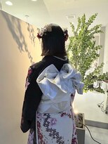 マロウ ヘア(Mallow hair)&nbsp;【晴れやかな日に】華やかに可愛くアップスタイル＋振袖お着付け