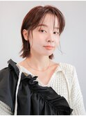 切りっぱなしボブ/外ハネ/艶髪/透明感/大人可愛い