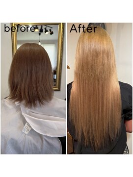 エクステンション キュー(extension Q) プルエクステ/ダイヤモンド毛質52cm（長さおへそ位）120本