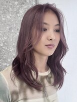 サンク 原宿 表参道(cinq)&nbsp;ピンクベージュラベンダーカラーラベンダーグレージュカラー韓国