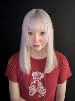 エゴ 池袋(EGO) ホワイトカラー 姫カット 髪質改善 ブロンドカラー