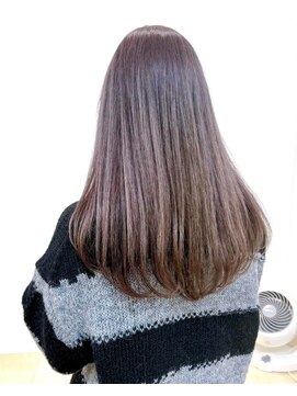 セイドット リー(Say. Ree) Say.ロングレイヤーヘーゼルグレージュオリーブグレー暗めカラー