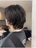 メンズパーマウルフパーマウルフカットメンズボブウルフ