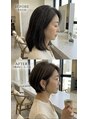 ニット(Knit)&nbsp;ばっさりショートボブに、Before＆After