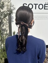 ソトエアンドマーブ 久喜店(SOTOE&marbb)&nbsp;結婚式お呼ばれヘア/タイトポニー