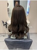 オリーブグレージュ／美髪縮毛矯正