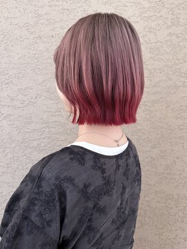 ビファインべクス(Befine becs) 【ダブルカラー】切りっぱなしライン×裾カラー
