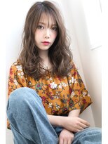 フレーム へアアンドトリートメント 天王寺北口店(FRAME)&nbsp;【FRAME  天王寺】セミロングウェーブカール