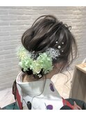 ゆるシニヨンアレンジ