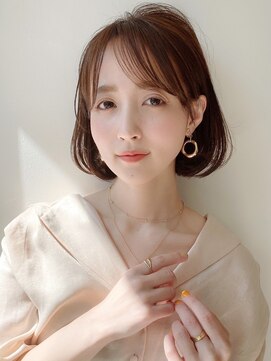 ハニーシブヤ(HONEY shibuya) 【HONEY渋谷】スッキリ王道内巻きボブ×マロンブラウン