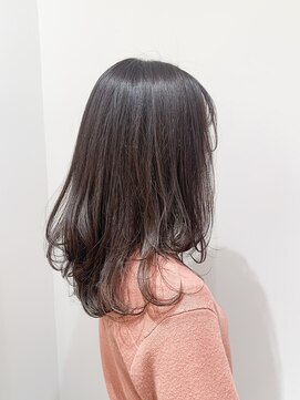 ムーン(moon) #ボブ#カーキグレージュ#大人かわいい#フェザーバング