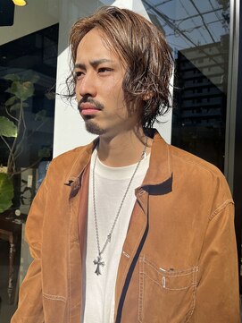 ヘアー アイス ルーチェ(HAIR ICI LUCE) メンズパーマ　ボブスタイル　/中西