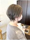 ミルクティーベージュショート