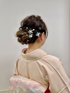 クオート(quoit) 訪問着　★　着付け　着物ヘアセット　和装　【クオート尾花】