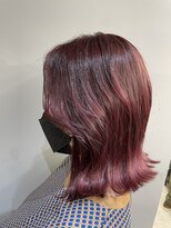 バッカ(BACCA)&nbsp;韓国風　ピンク　ミディアムボブ