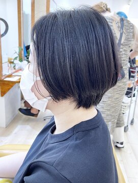 モリオ フロム ロンドン 成増店 【morio成増/児玉】黒髪ラウンドショートボブ