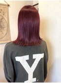 bourdeaxPink×切りっぱなしボブ
