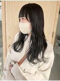 オリーブカラー ブリーチなしカラー