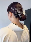 ヘアセット　結婚式　ヘアアレンジ　卒業式　お呼ばれヘア