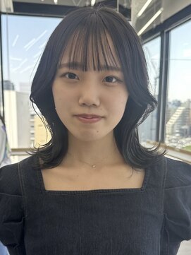 ビューナゴヤ 名駅(VIEW NAGOYA) 顔まわりカット/レイヤーカット/韓国/ロングセミディ/グレージュ