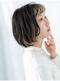 外国人風インナーカラー波ウェーブボブe小山10代20代30代
