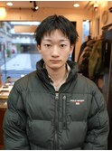 薬院 メンズショート スパイキーショート ピンパーマ